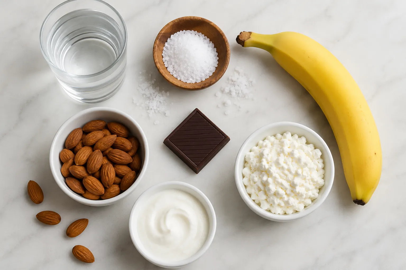 Aliments riches en électrolytes : sel, banane, oléagineux et produits laitiers