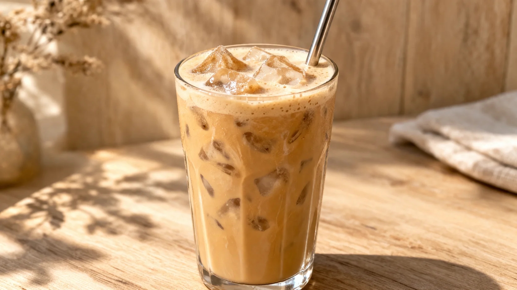 Café protéiné glacé vanille