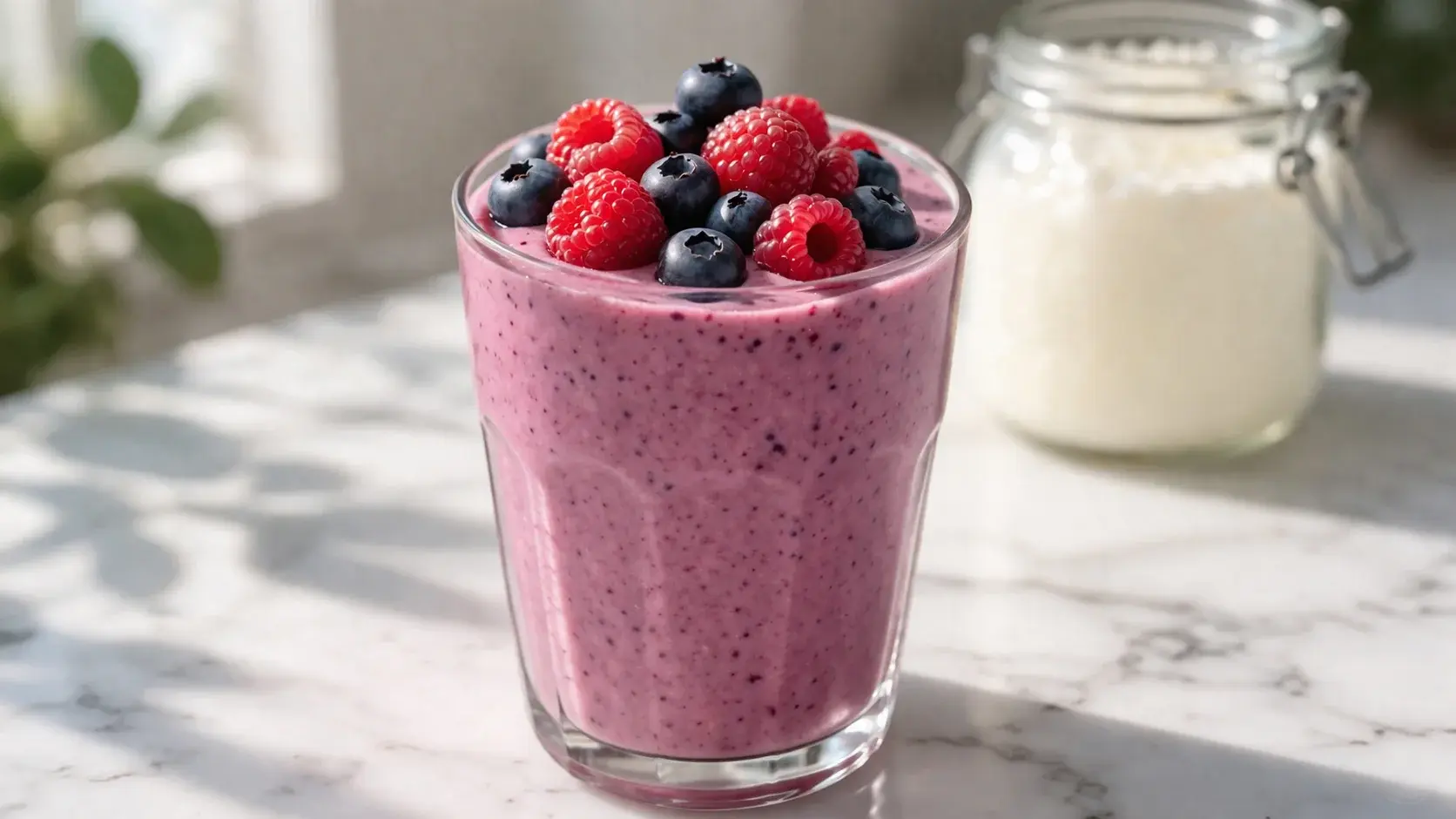 Kéfir aux fruits rouges maison