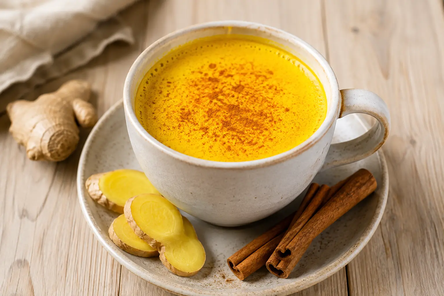 Lait doré au gingembre
