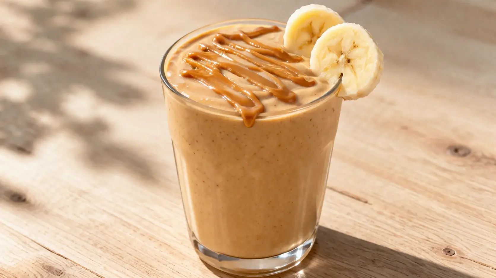 Smoothie beurre cacahuète-banane protéiné