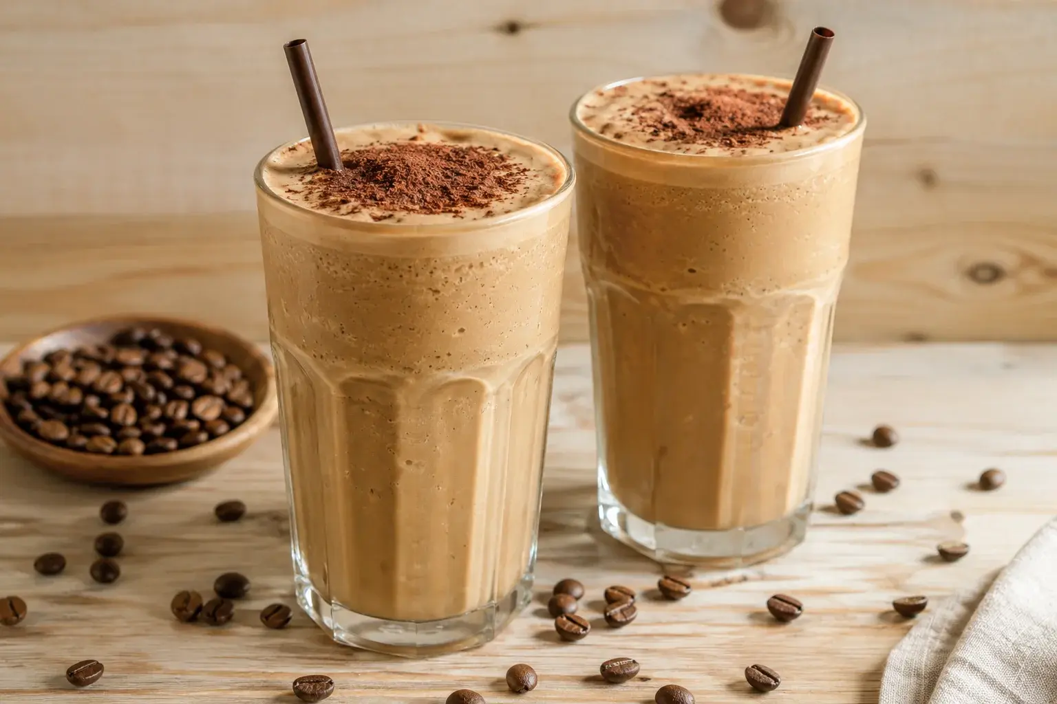 Smoothie café frappé protéiné