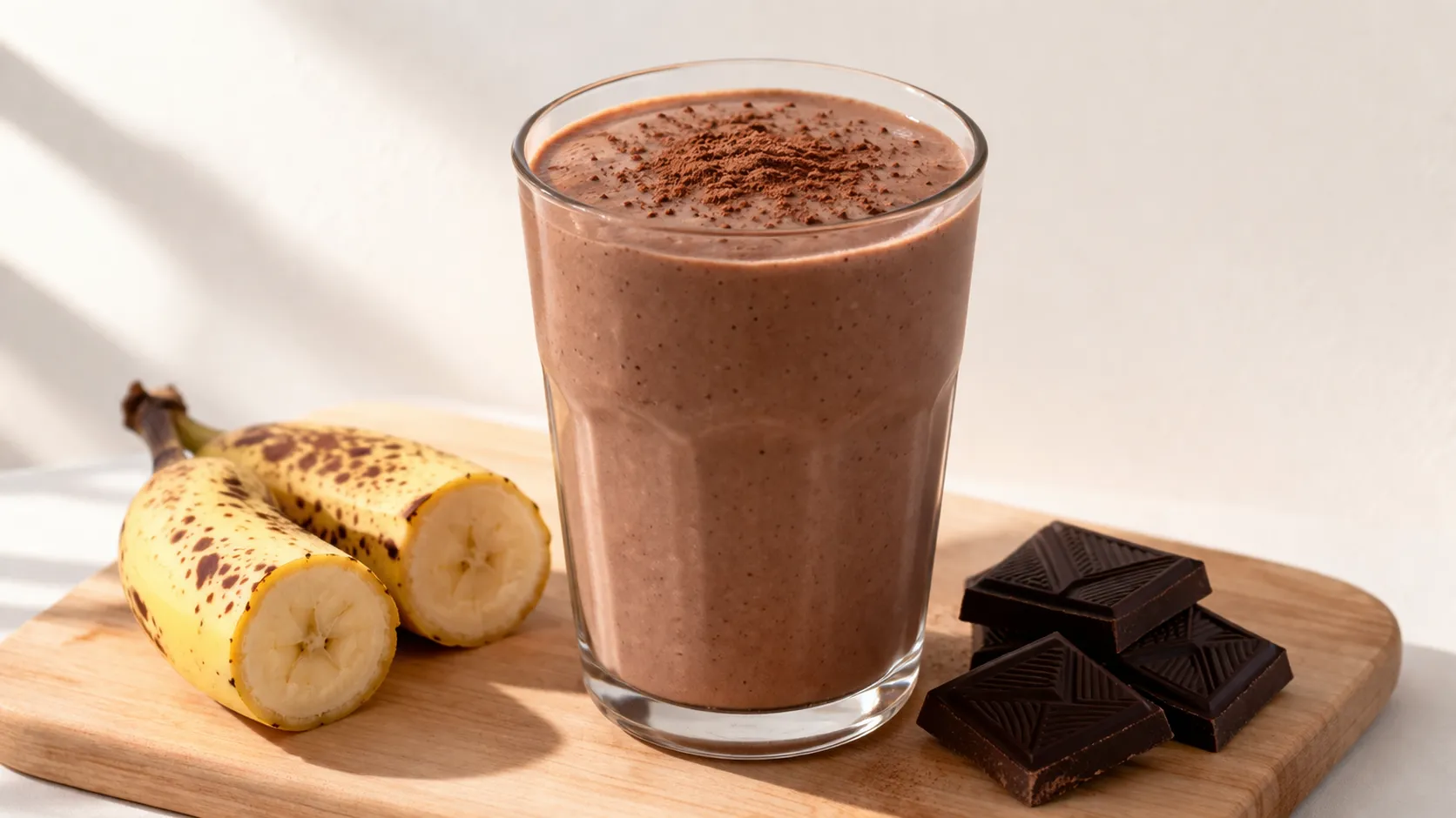 Smoothie protéiné chocolat-banane