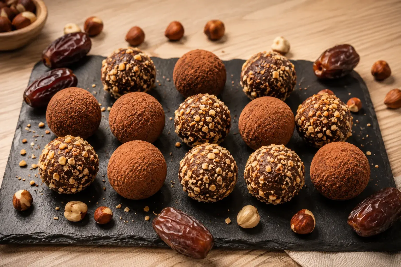Balls protéinées chocolat-noisette