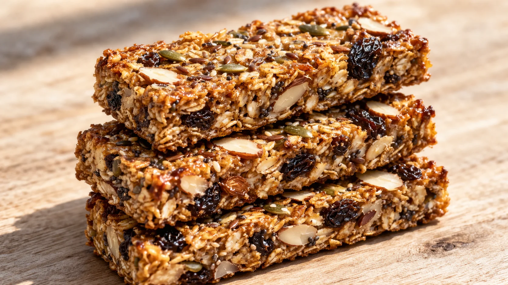 Barres granola maison protéinées