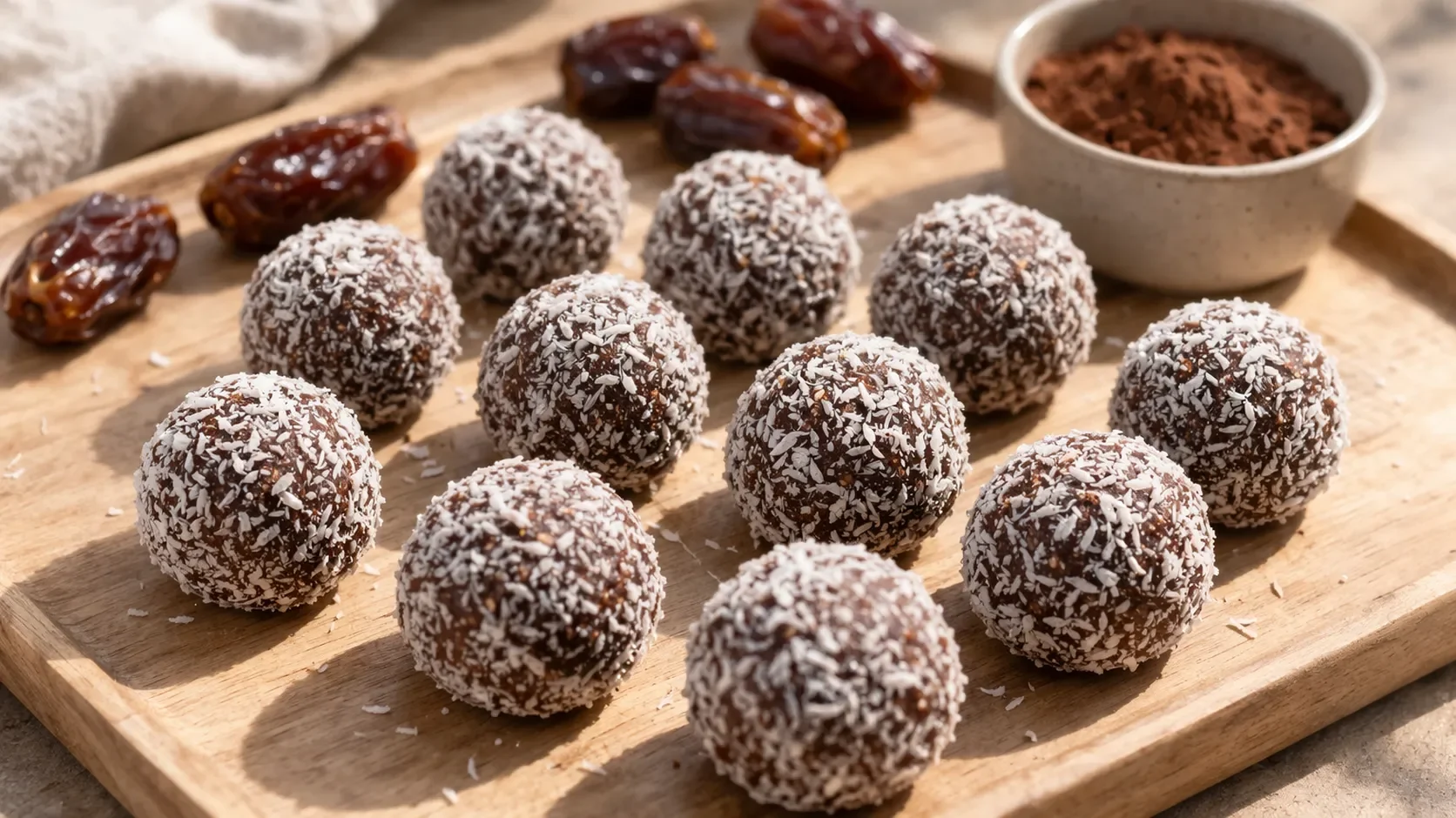 Energy Balls Dattes-Cacao Protéinées