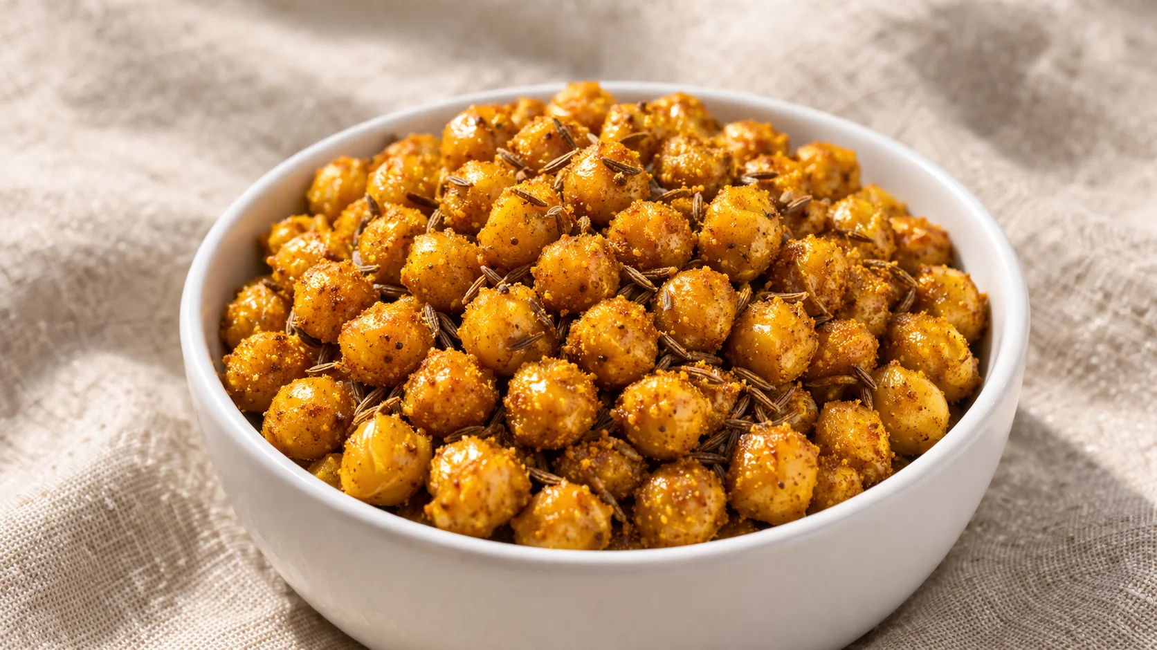 Pois chiches rôtis au curry