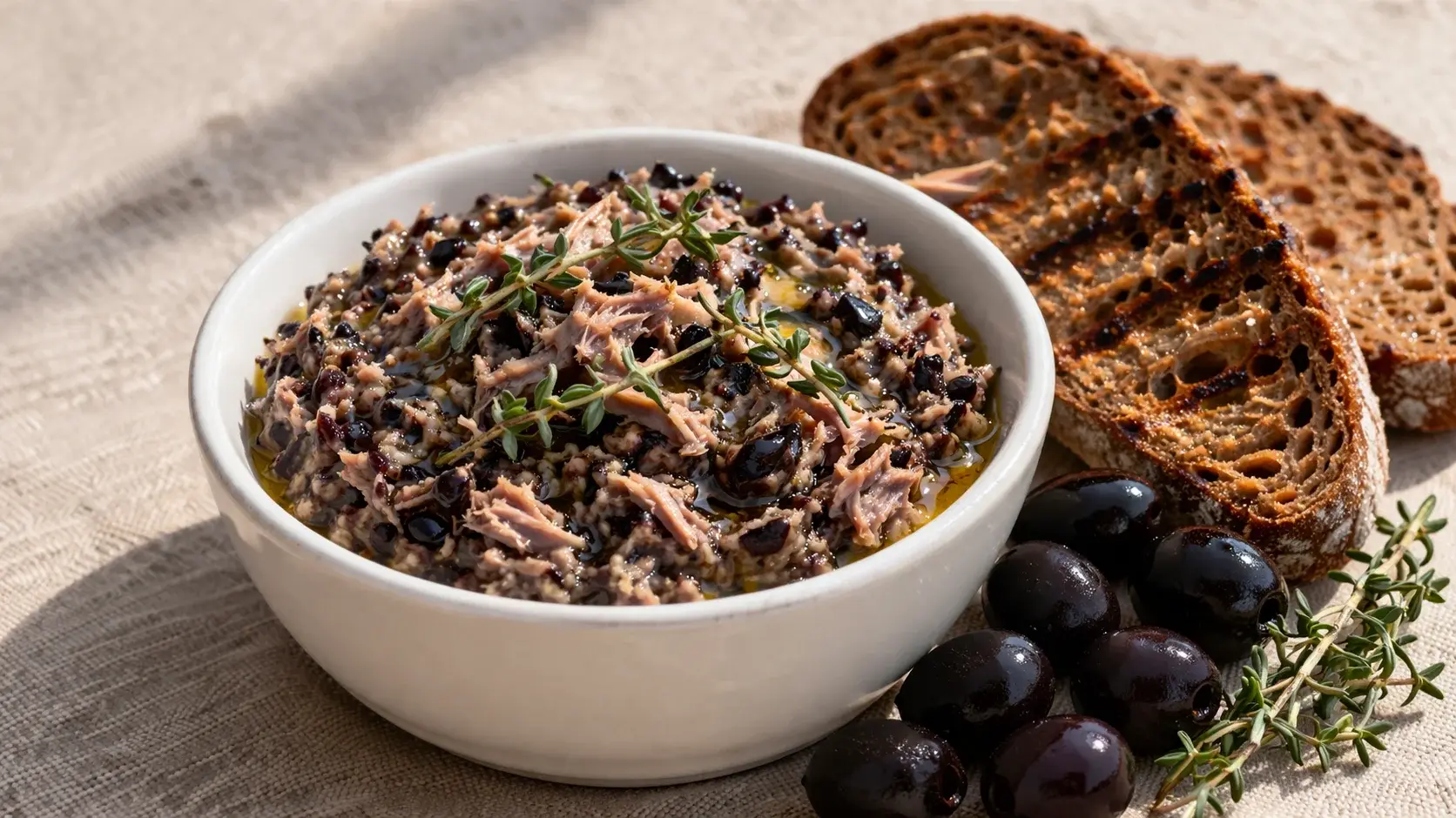 Tapenade olives noires et thon protéinée