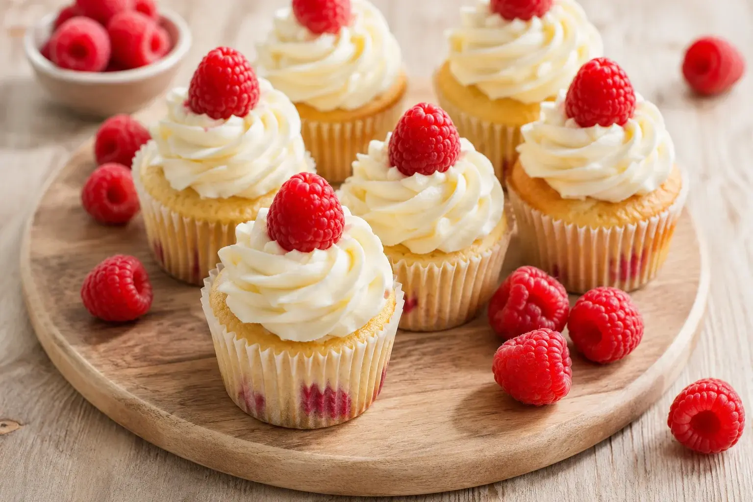 Cupcakes vanille-framboise protéinés