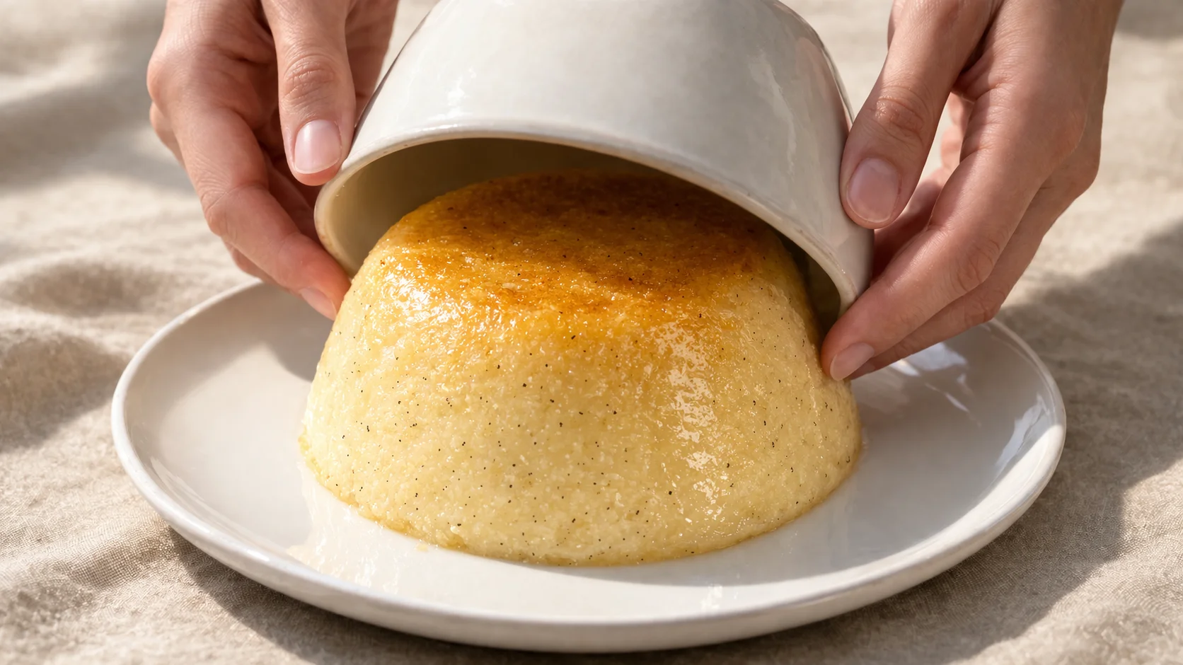 Gâteau de semoule vanillé protéiné