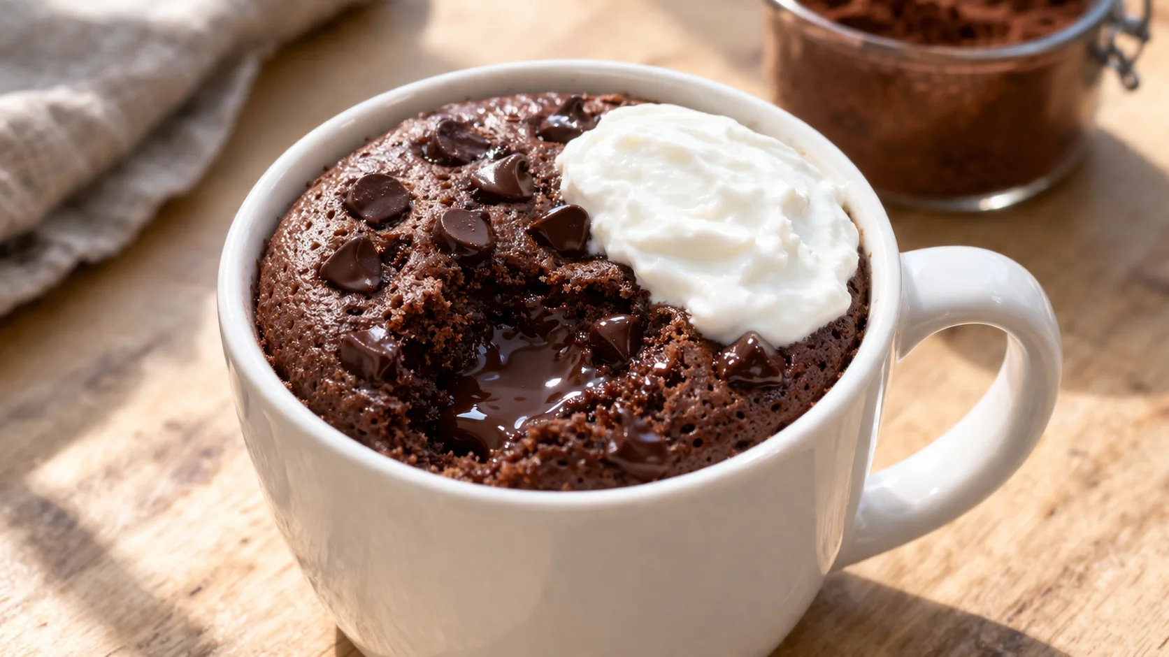 Mug Cake Chocolat Protéiné