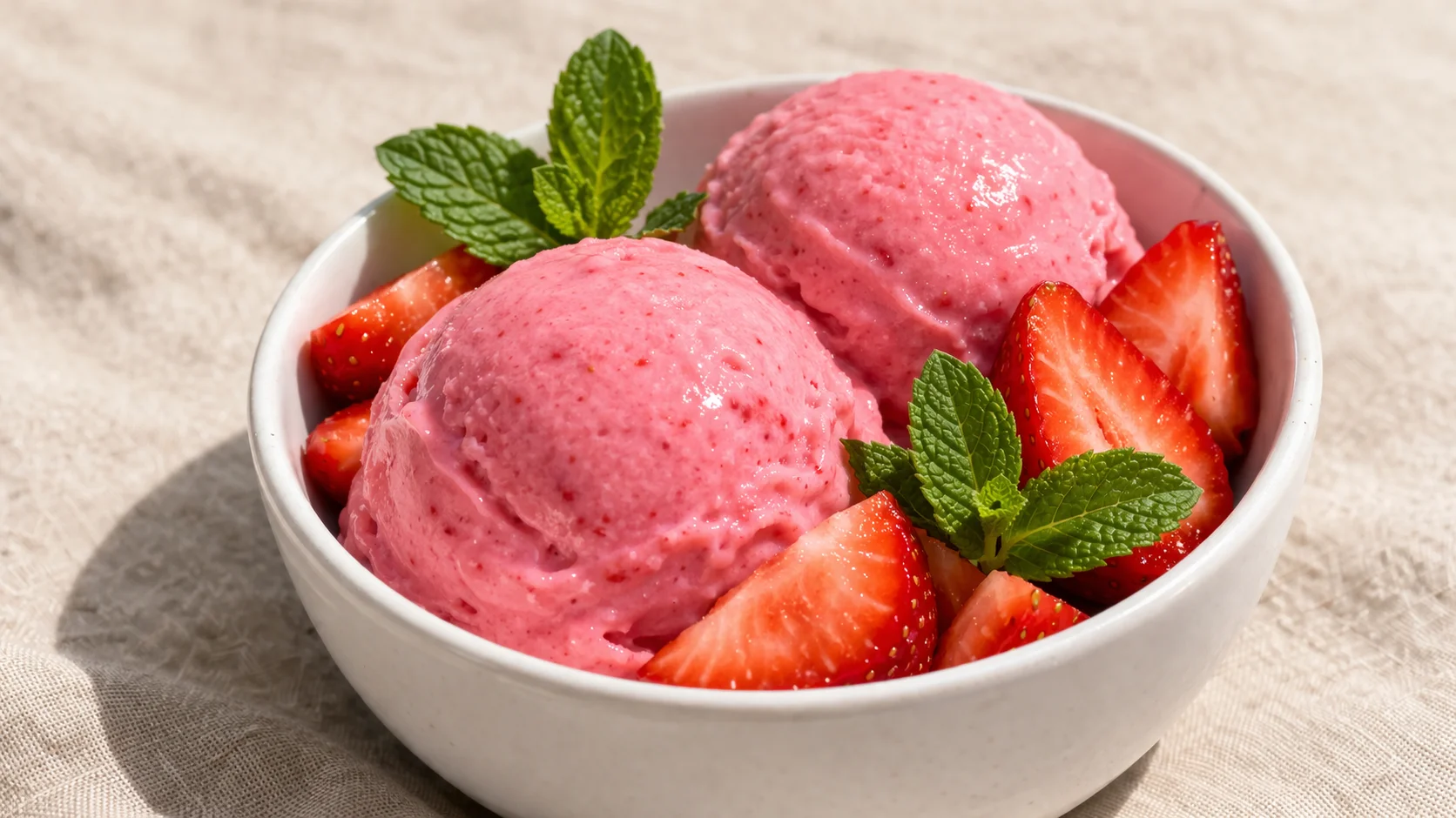 Nice cream fraise protéiné