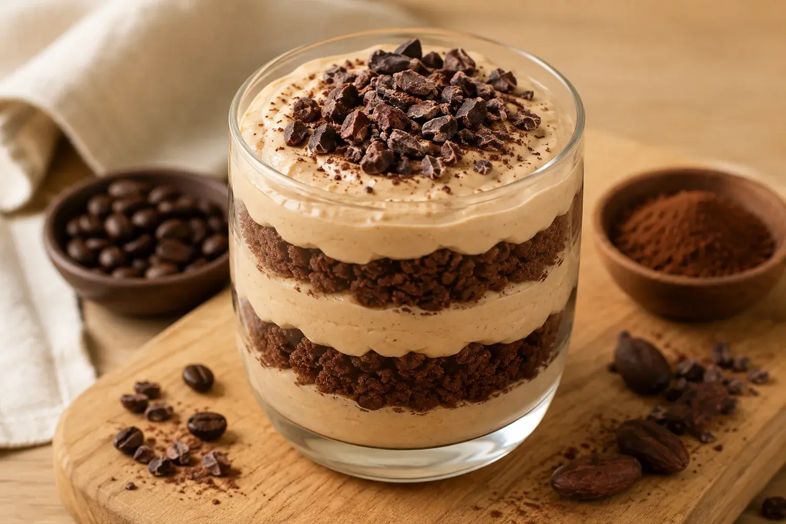Parfait café-cacao protéiné