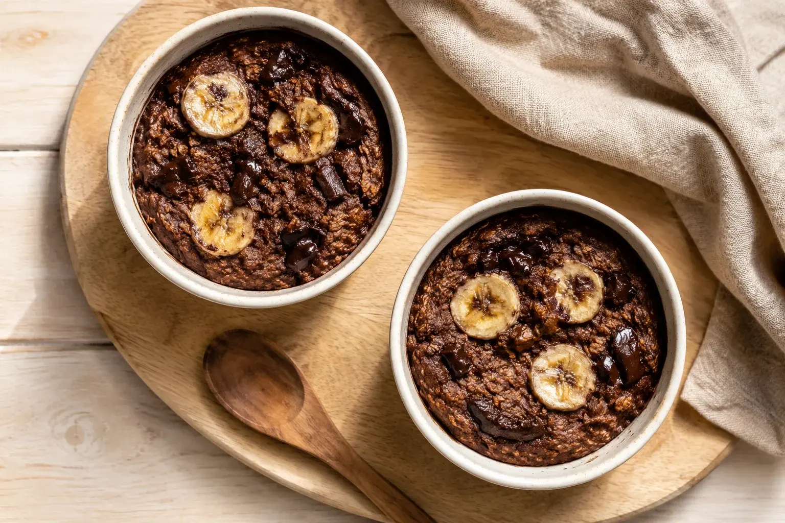 Baked Oats Chocolat-Banane au Four