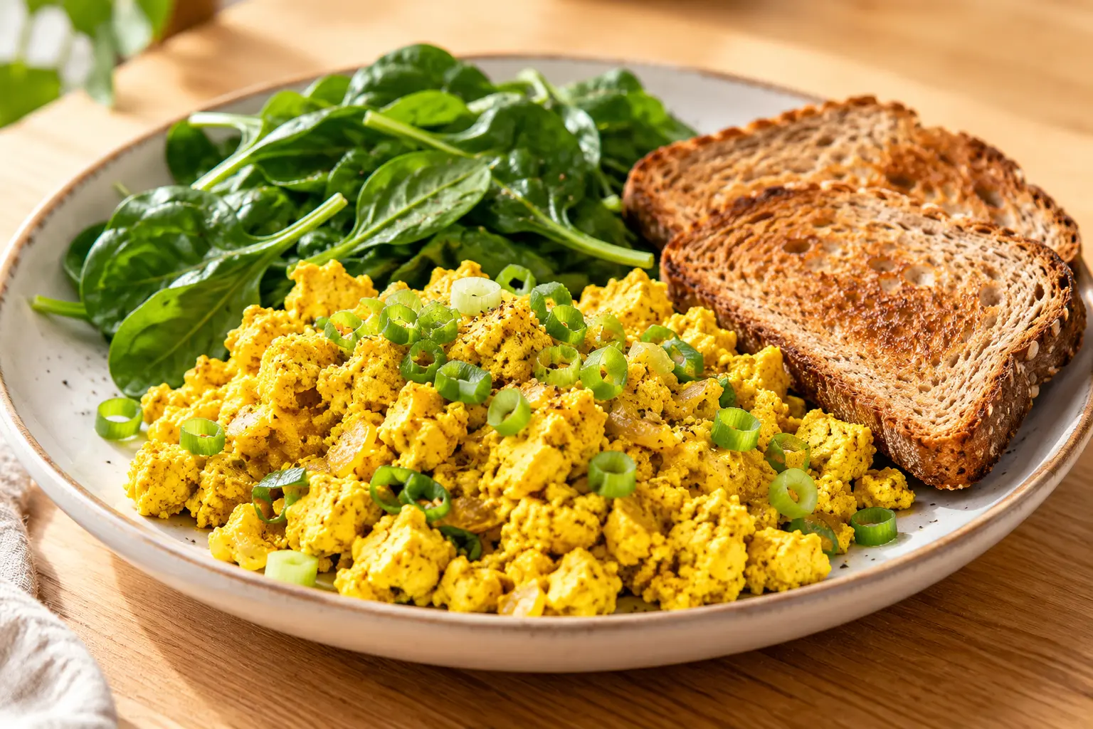 Tofu brouillé façon œufs