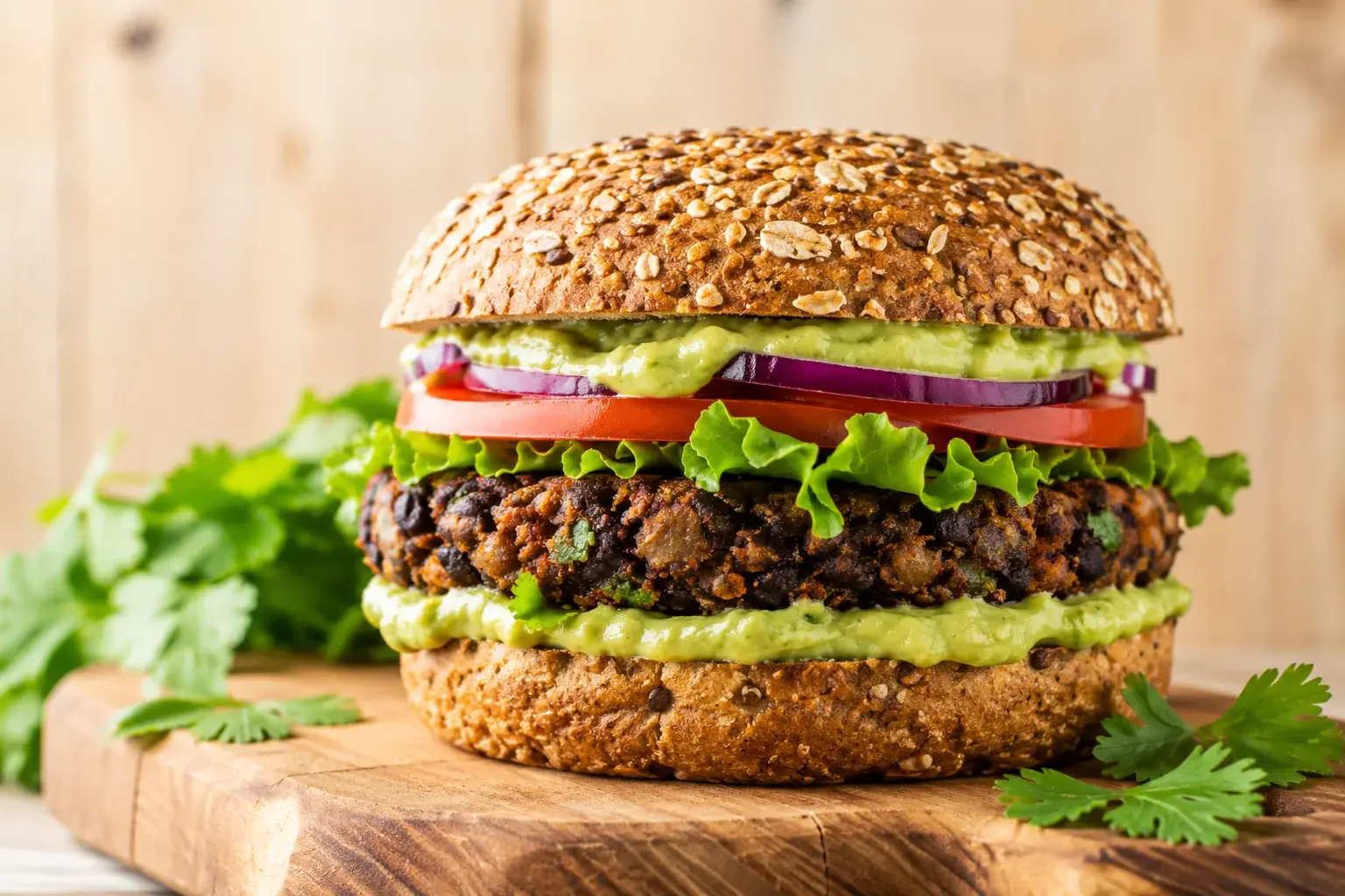 Burgers de haricots noirs