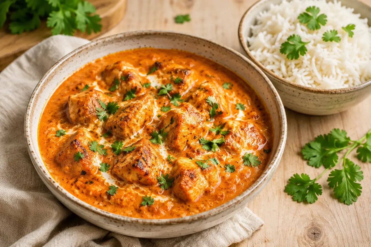 Butter chicken allégé au yaourt