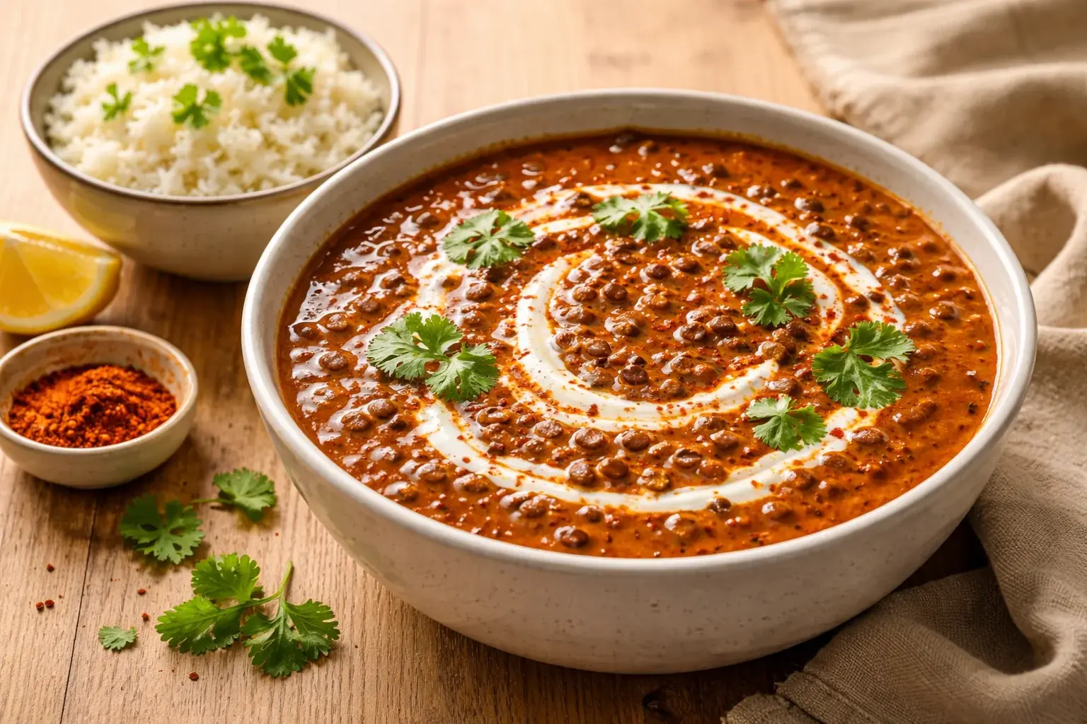 Dal makhani protéiné