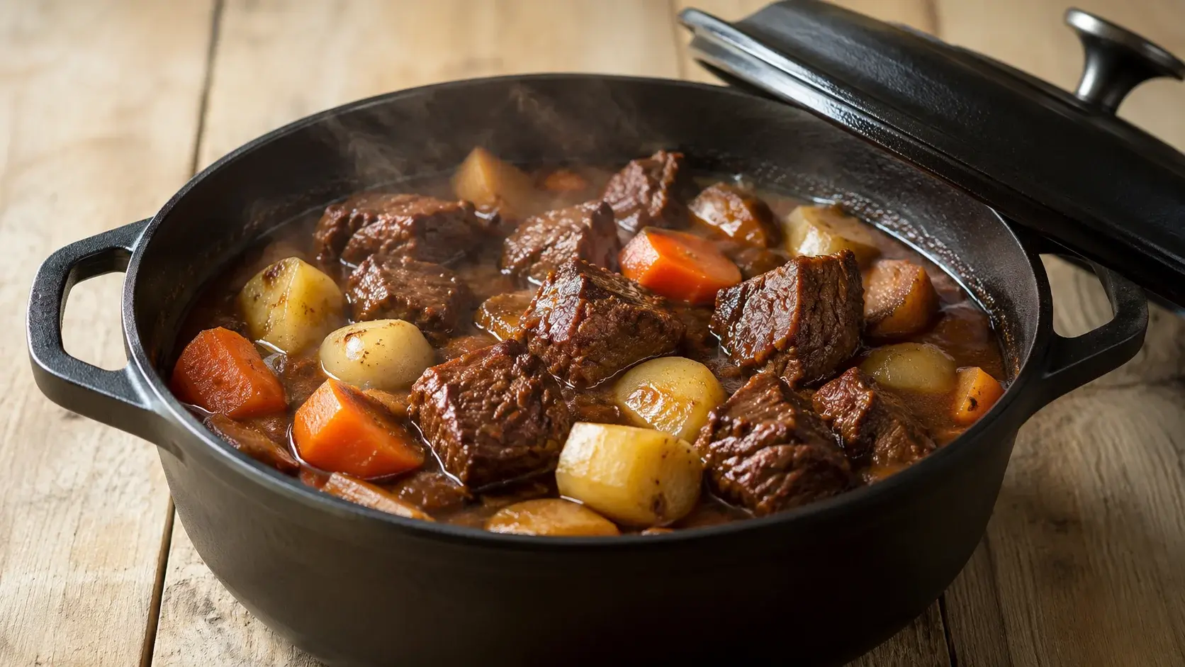 Ragoût de bœuf aux légumes racines