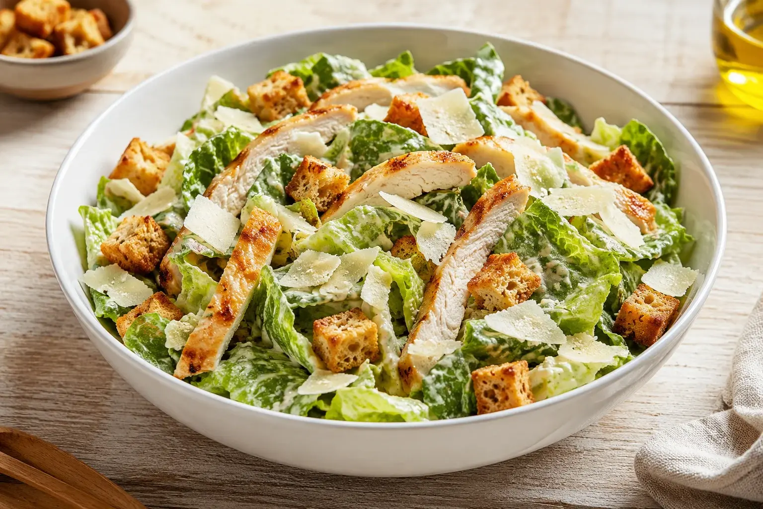 Salade César protéinée au poulet grillé