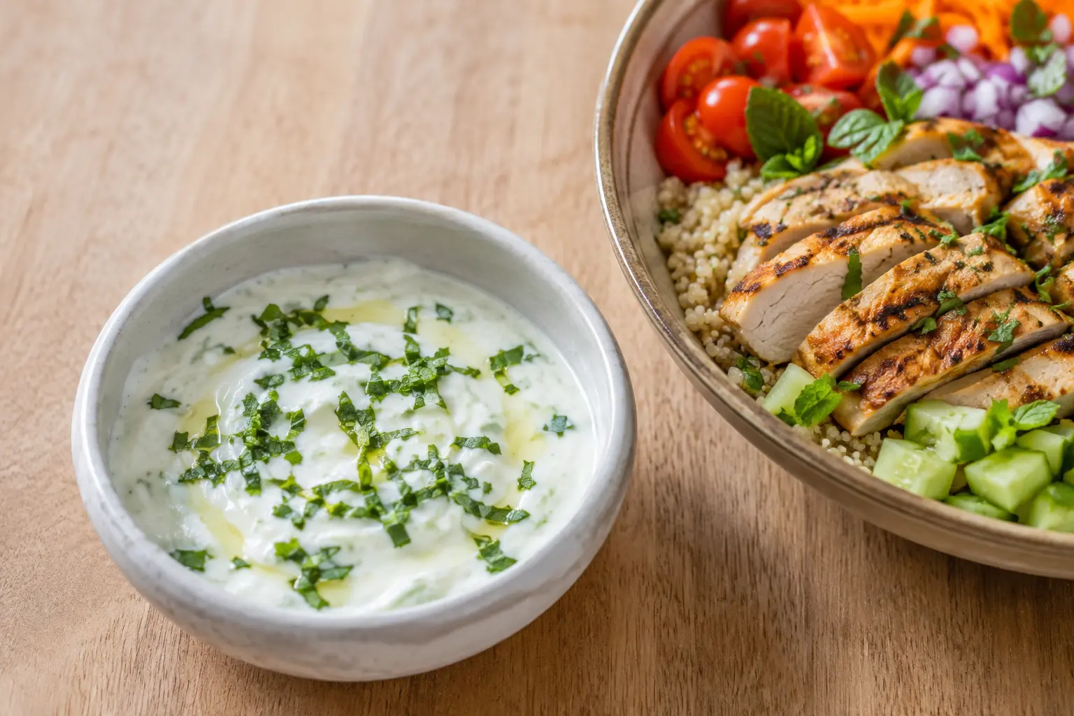 Sauce au yaourt grec pour bowl